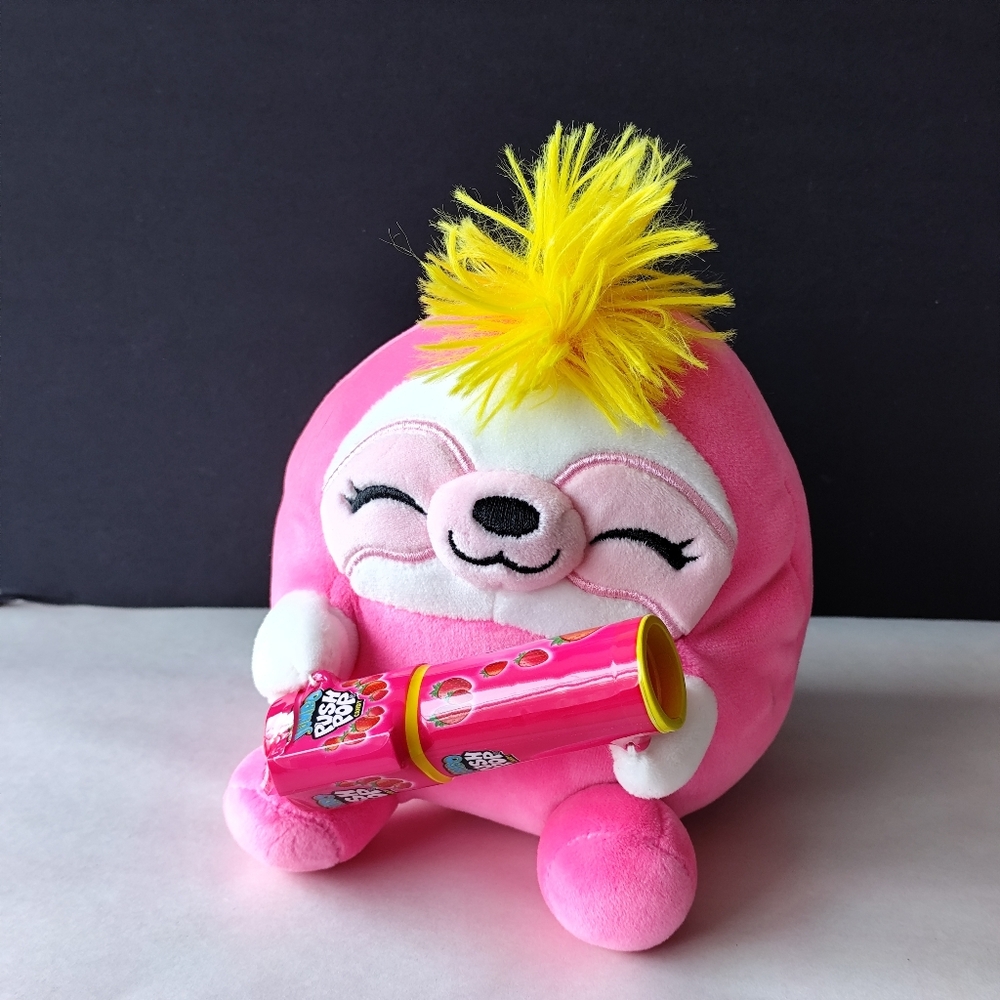 4/$50⭐️Zuru Small Pink Snackles Holding Push Pop Soft Plush Toy 6"